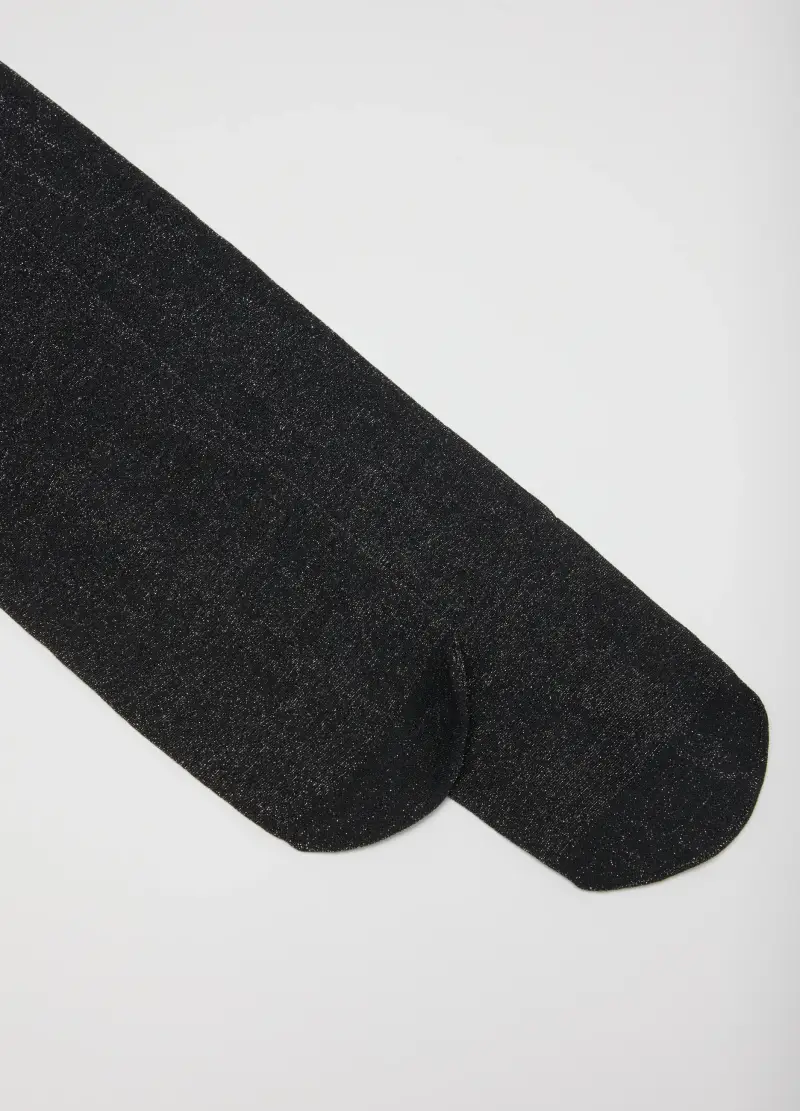 Collant Neri Brillantinati, Donna, Nero miniatura 2