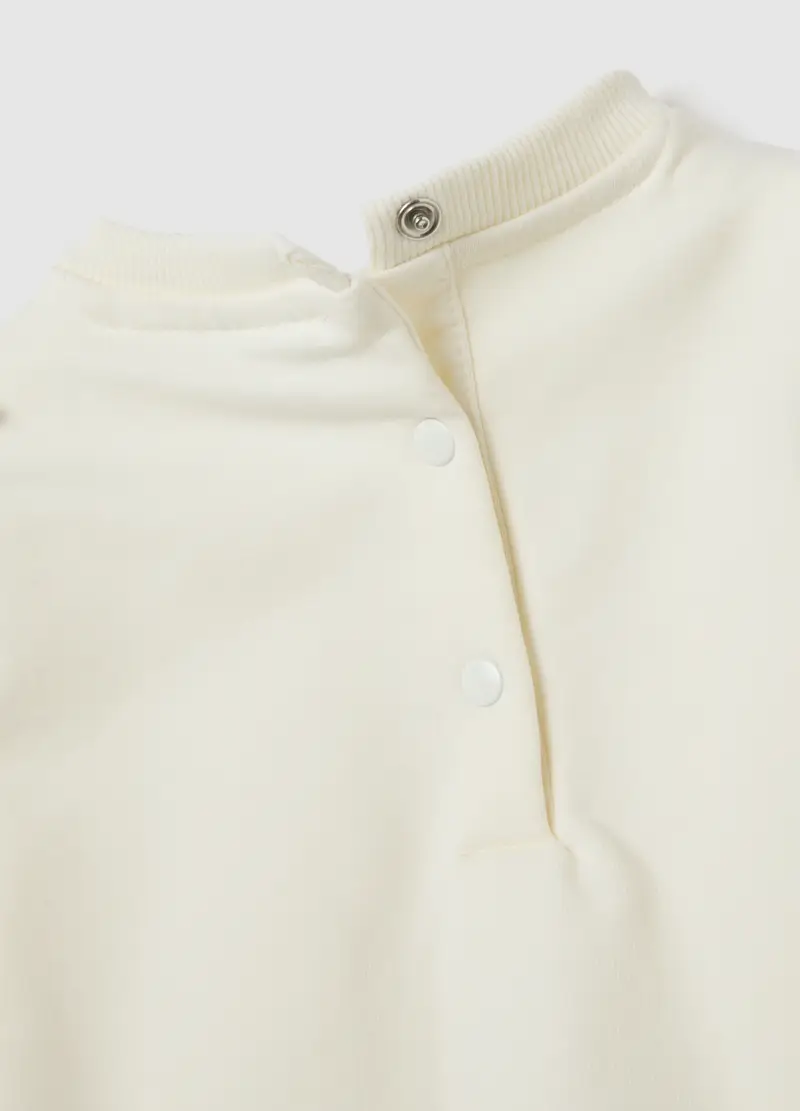 OVS, Completo Da Bambina In Cotone Beige Regular Fit, Beige, Taglia: 9-12 miniatura 3