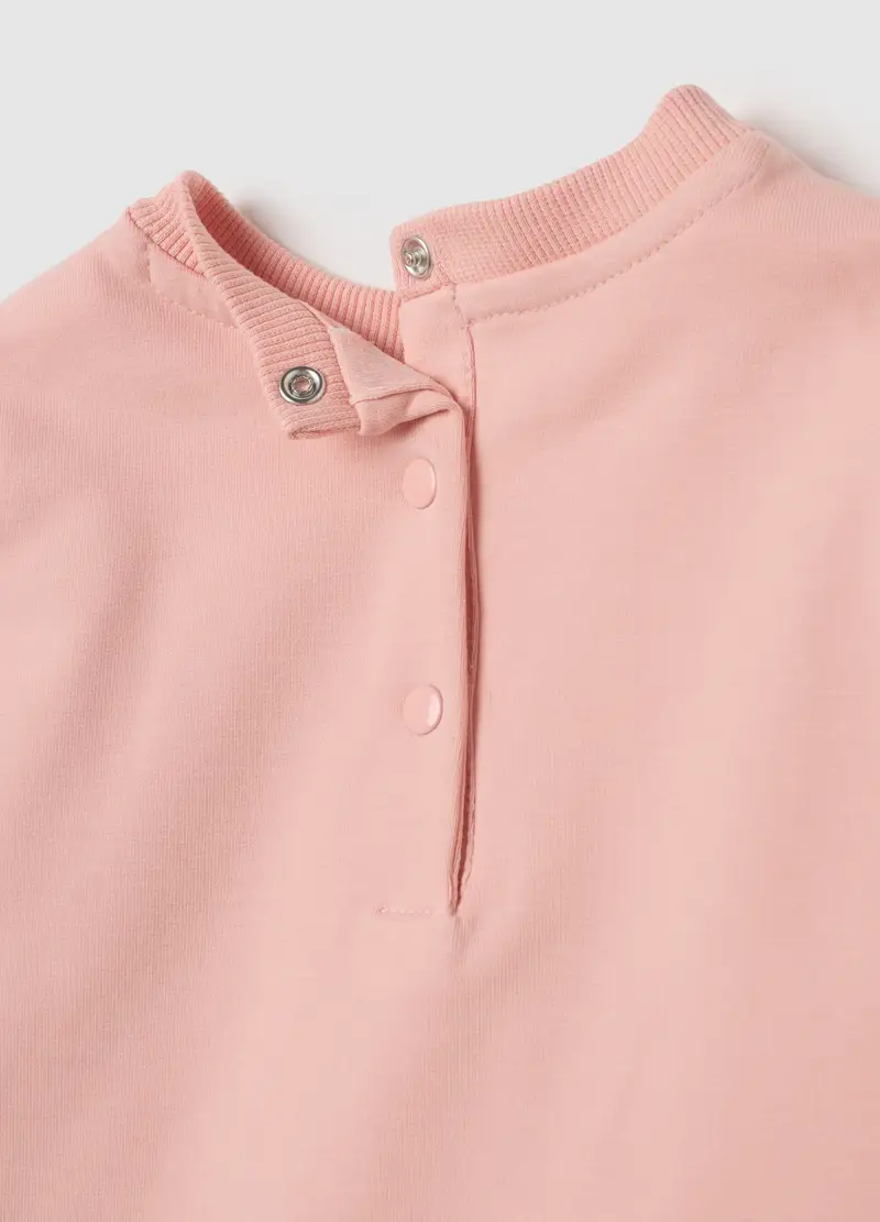 OVS, Completo Da Bambina In Cotone Rosa Regular Fit, Rosa, Taglia: 9-12 miniatura 3