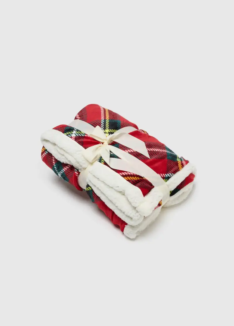 Coperta A Quadri Multicolor, Uomo, Multicolor