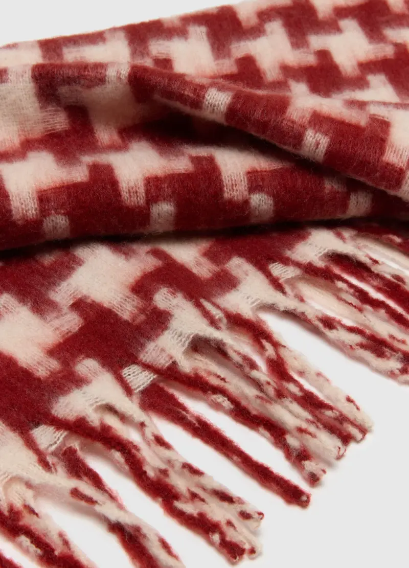 Coperta Pesante A Quadri Multicolor Con Frange, Uomo, Multicolor miniatura 2