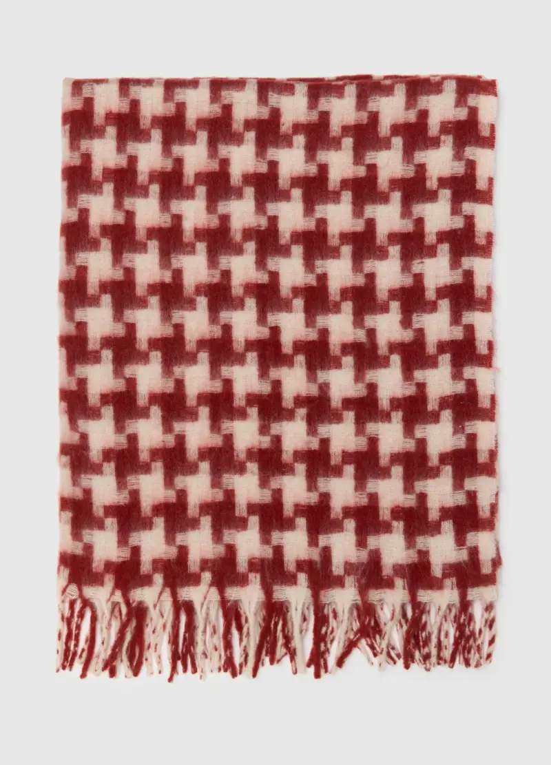 Coperta Pesante A Quadri Multicolor Con Frange, Uomo, Multicolor miniatura 3