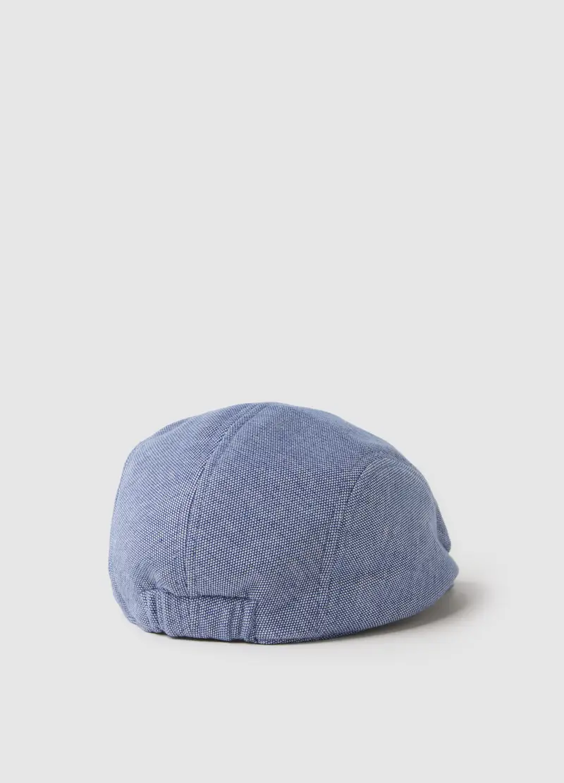 Coppola In Chambray Azzurra Regular Fit, Uomo, Azzurro miniatura 2