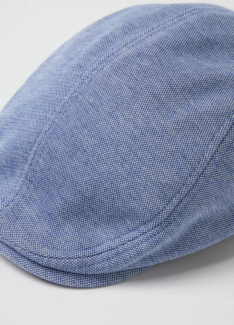 Coppola In Chambray Azzurra Regular Fit, Uomo, Azzurro miniatura 3