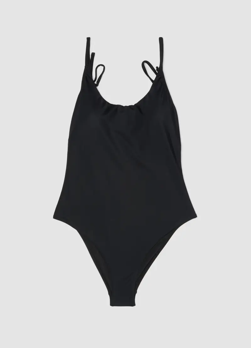 Costume Intero Aderente Nero, Donna, Nero