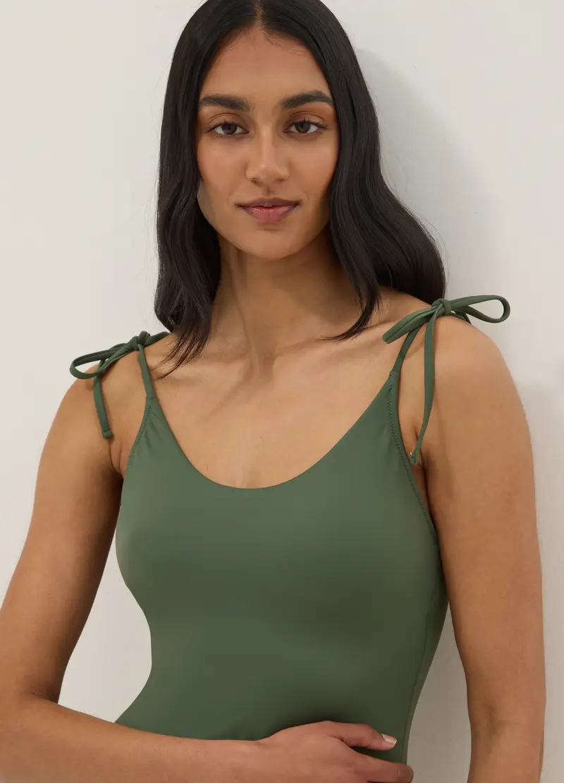 Costume Intero Aderente Verde, Donna, Verde miniatura 2