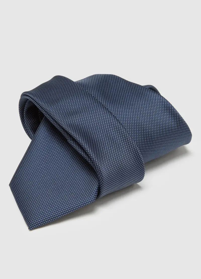 OVS, Cravatta Blu In Misto Tessuto, Uomo, Blu, Taglia: ONE SIZE miniatura 2