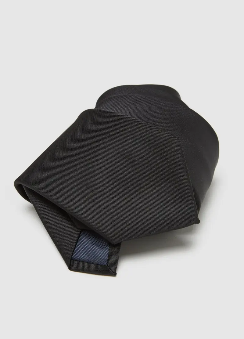 OVS, Cravatta Nera In Poliestere, Uomo, Nero, Taglia: ONE SIZE miniatura 2