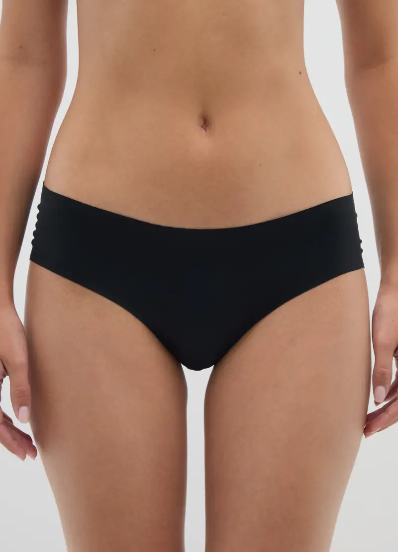 Culotte In Tessuto Elasticizzato Nero, Donna, Nero miniatura 2