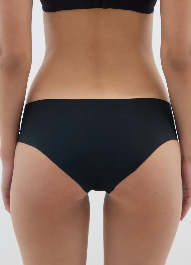 Culotte In Tessuto Elasticizzato Nero, Donna, Nero miniatura 3