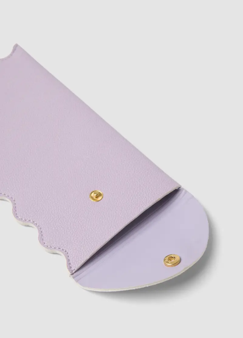 Custodia Viola Con Bordo Ondulato, Donna, Viola miniatura 3