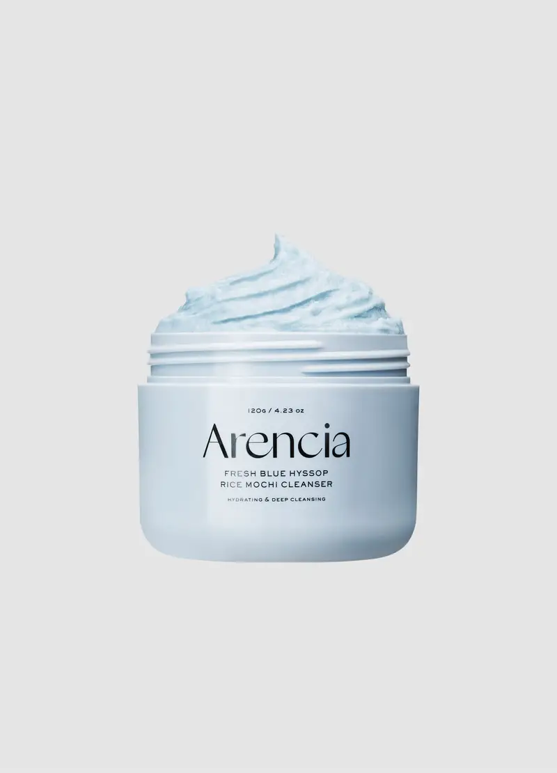 Detergente Viso Al Riso E Issopo Blu Dall effetto Rinfrescante - Skincare Coreana, Donna, Azzurro