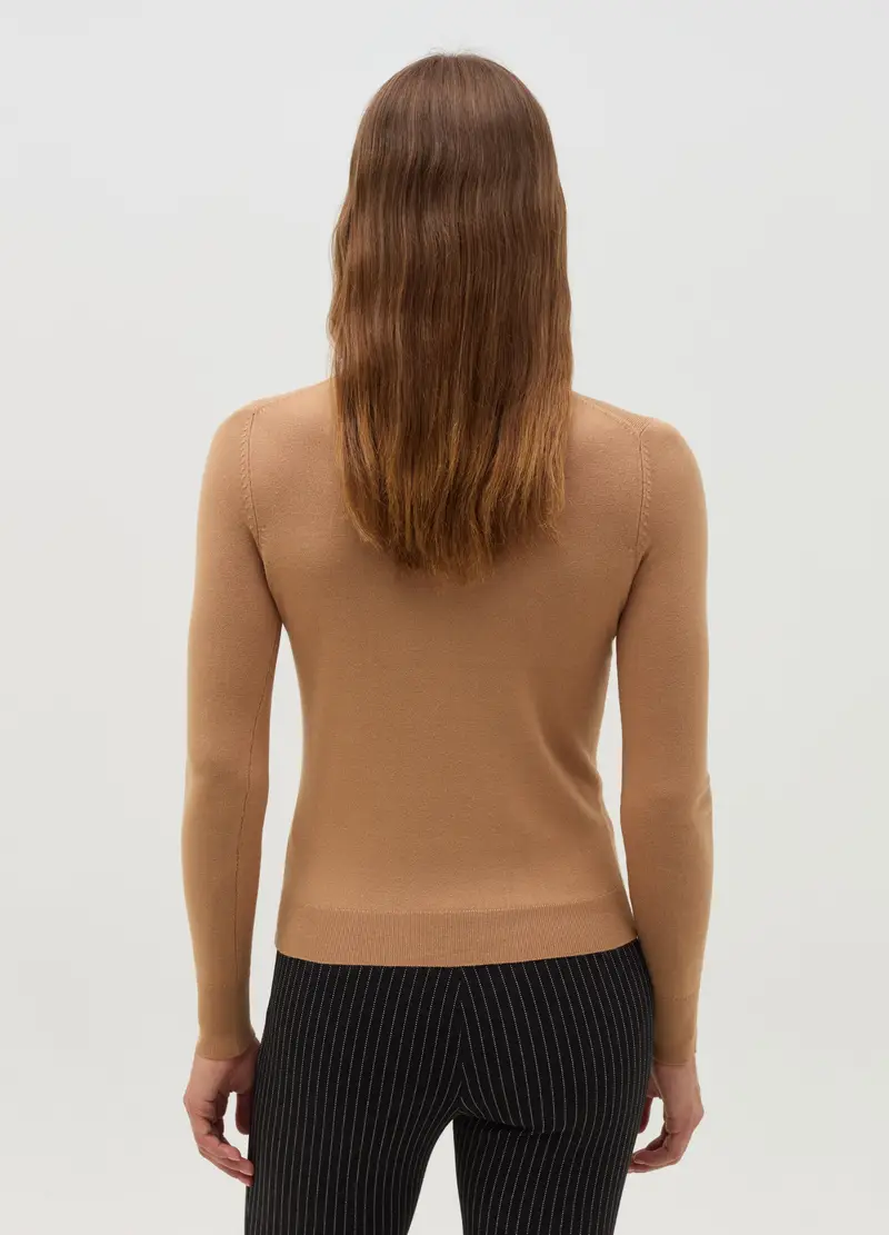 Dolcevita Beige In Misto Viscosa, Donna, Beige miniatura 3