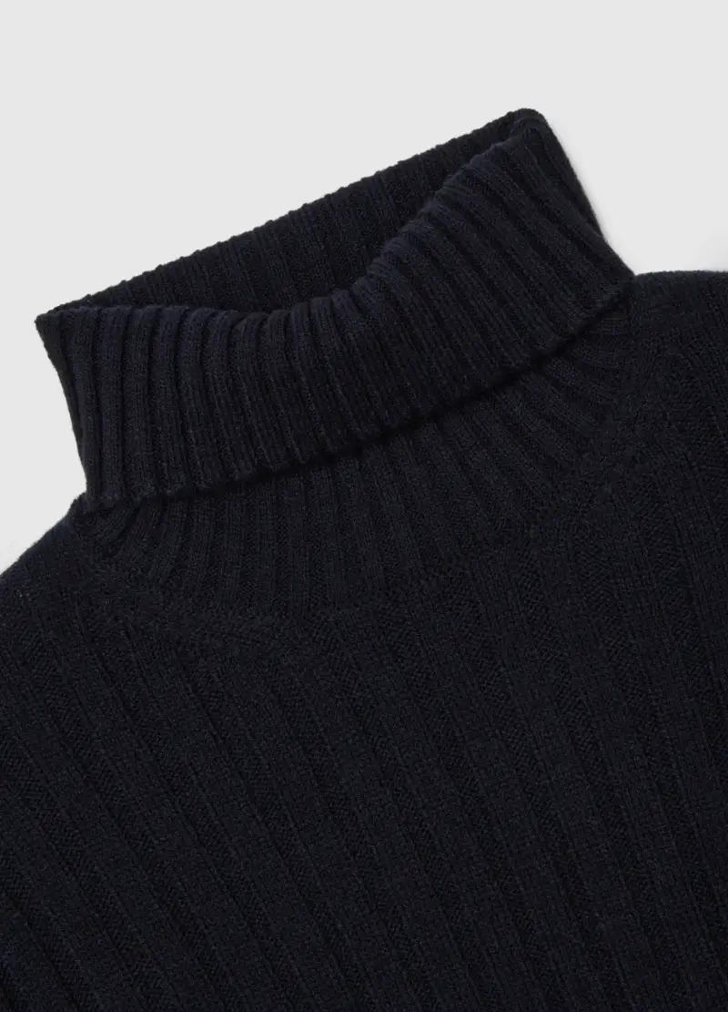 Dolcevita Blu Regular Fit, Uomo, Blu miniatura 2