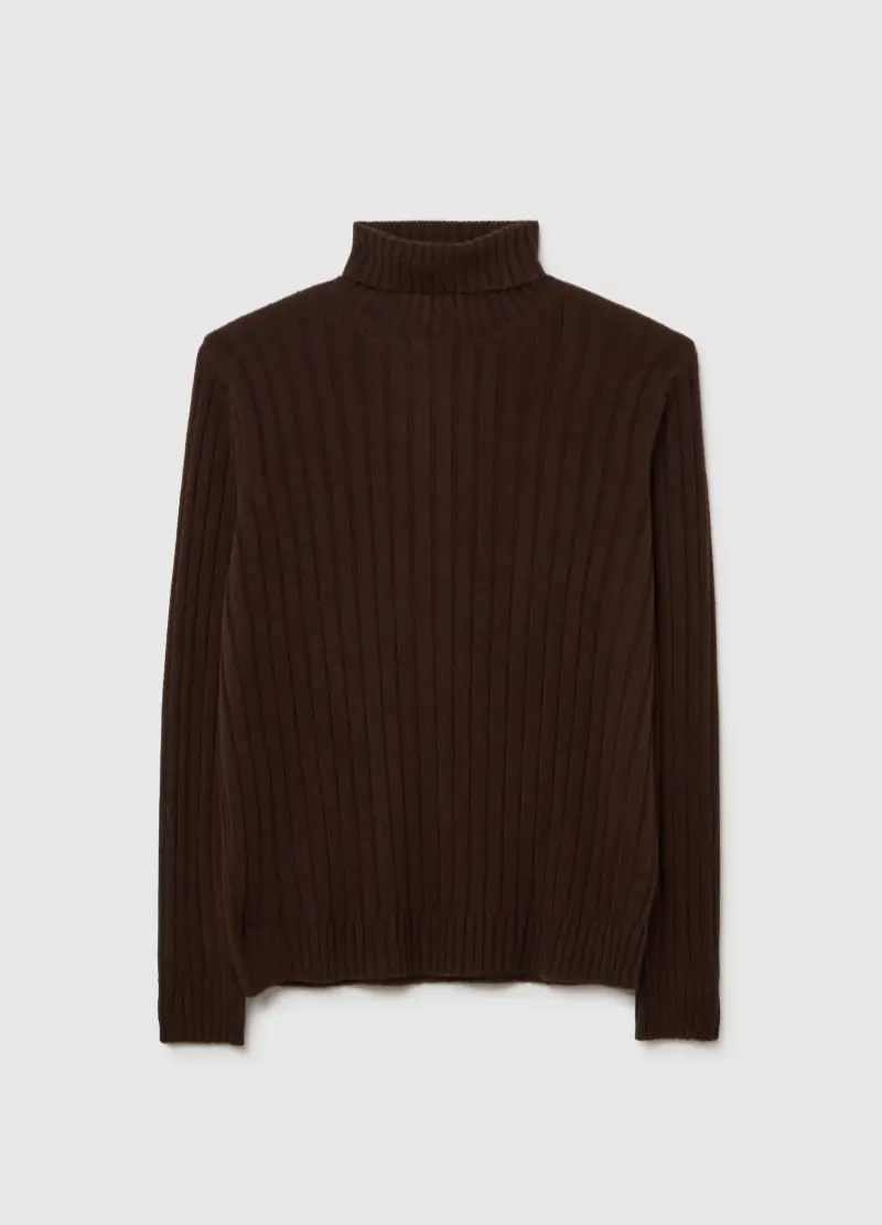 Dolcevita Marrone Regular Fit, Uomo, Marrone