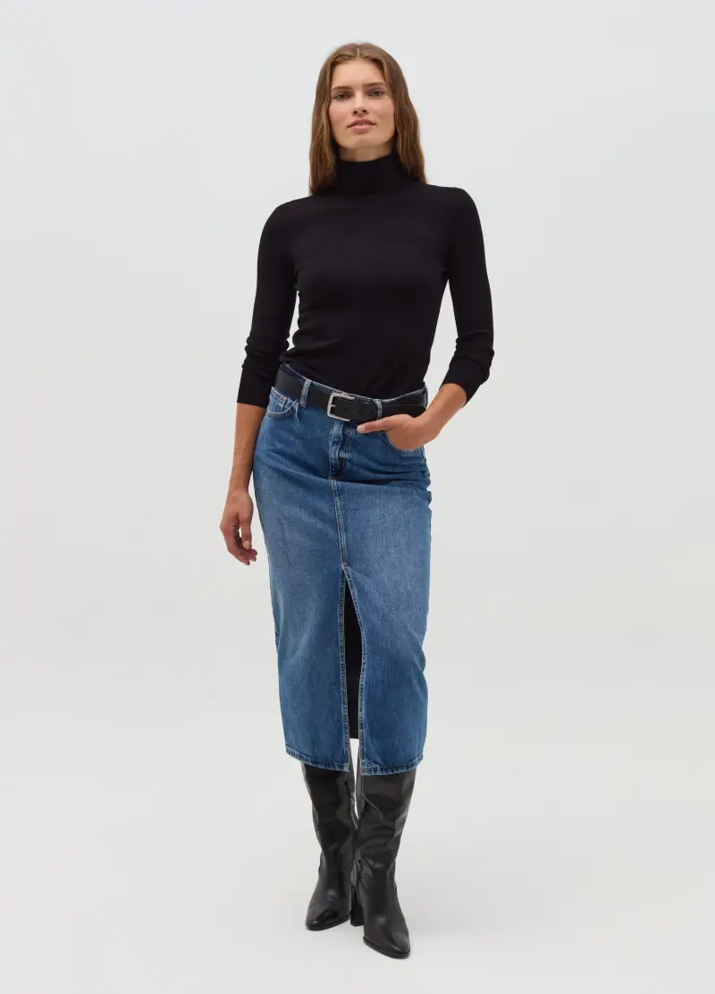 Dolcevita Nero In Misto Viscosa, Donna, Nero