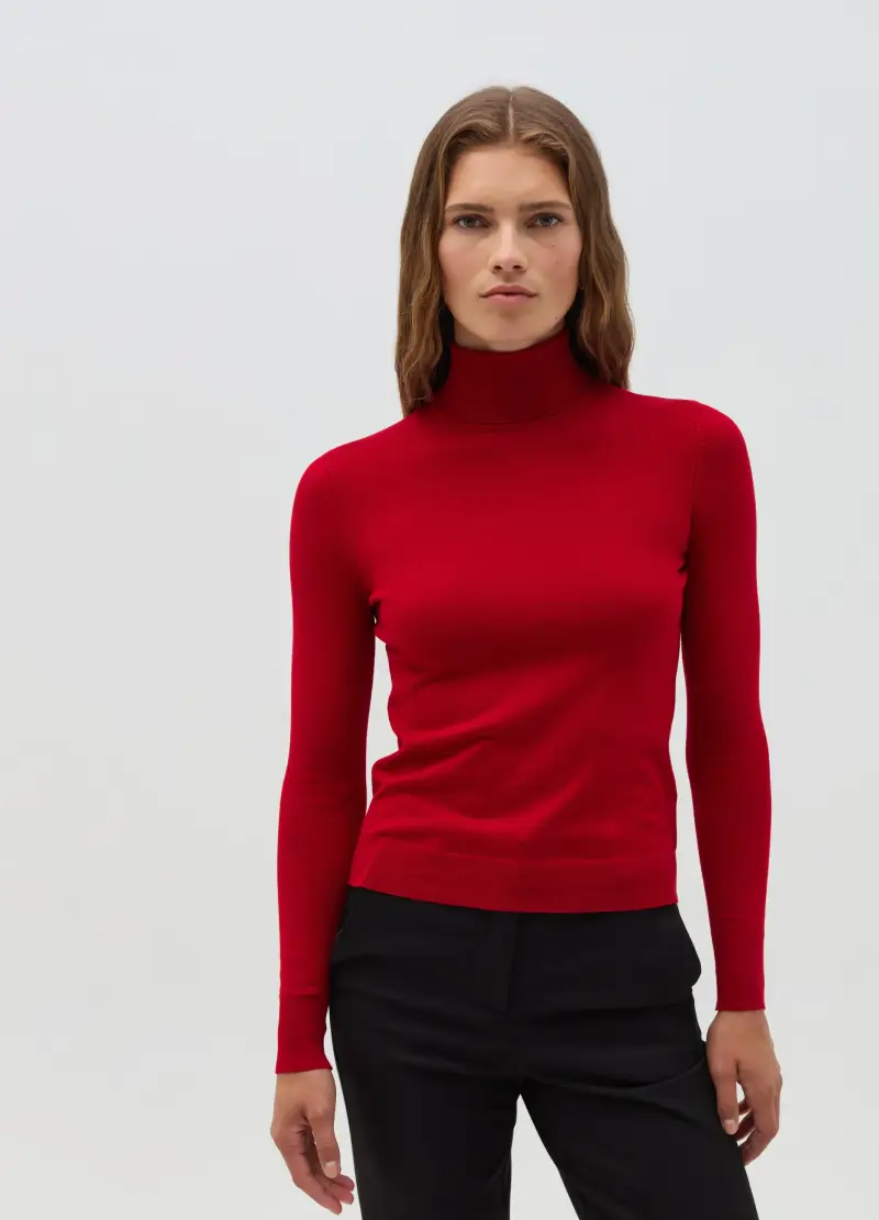 Dolcevita Rosso In Misto Viscosa, Donna, Rosso