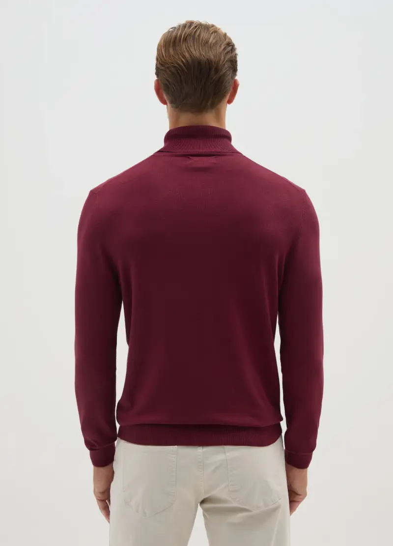 Dolcevita Rosso Regular Fit, Uomo, Rosso miniatura 3