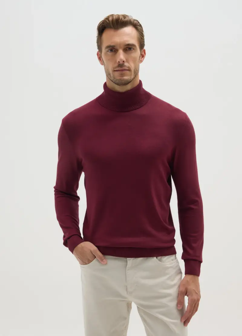 Dolcevita Rosso Regular Fit, Uomo, Rosso