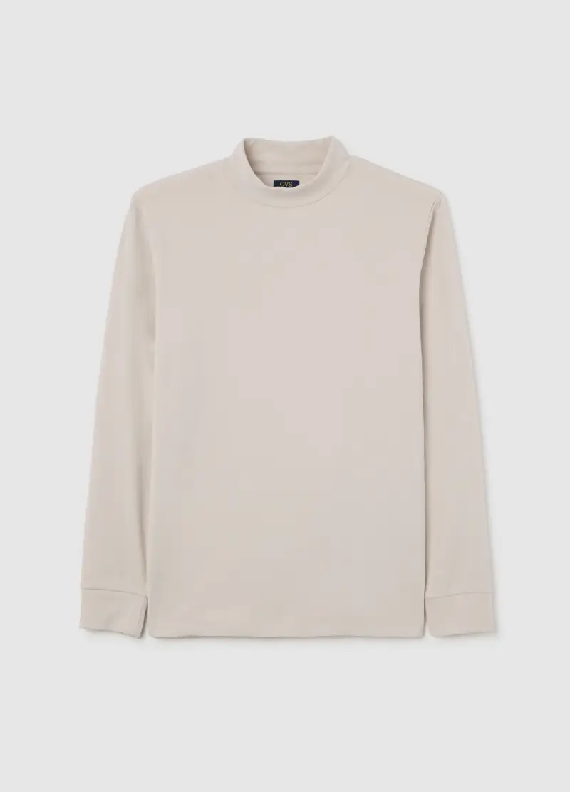 Felpa Beige In Pile Regular Fit, Uomo, Beige