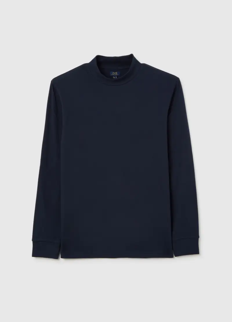 Felpa Blu In Pile Regular Fit, Uomo, Blu