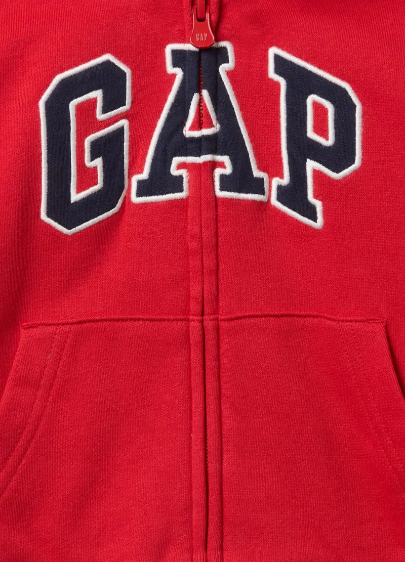 OVS, Felpa Con Cappuccio, Unisex, Rosso, Taglia: 6-12M/69-74 miniatura 2