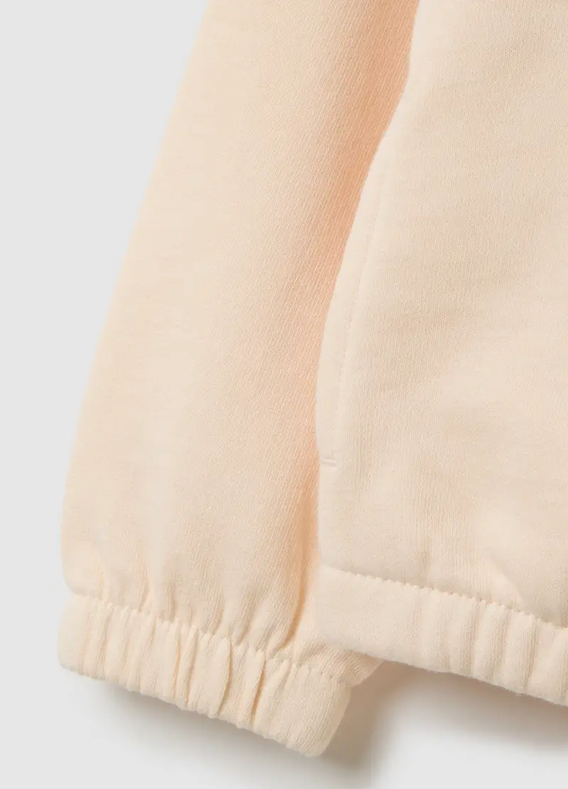 OVS, Felpa Da Bambina In Puro Cotone Beige Oversize, Beige, Taglia: 3-4 miniatura 2