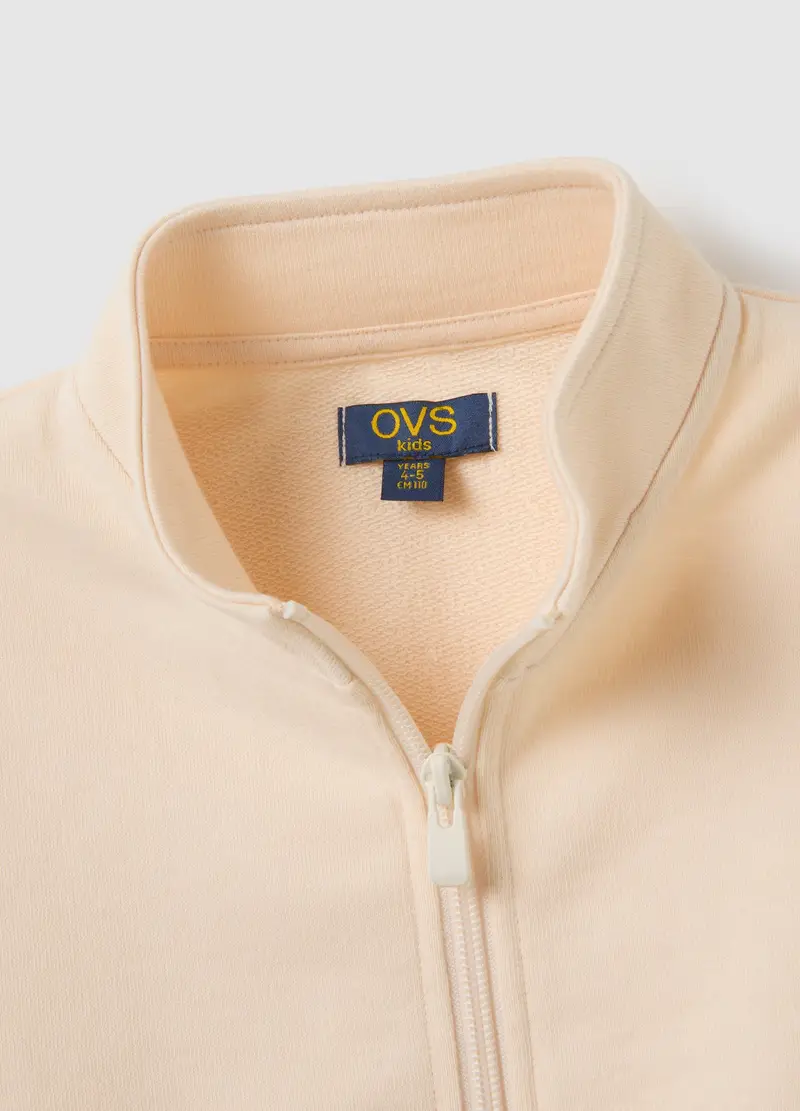 OVS, Felpa Da Bambina In Puro Cotone Beige Oversize, Beige, Taglia: 3-4 miniatura 3