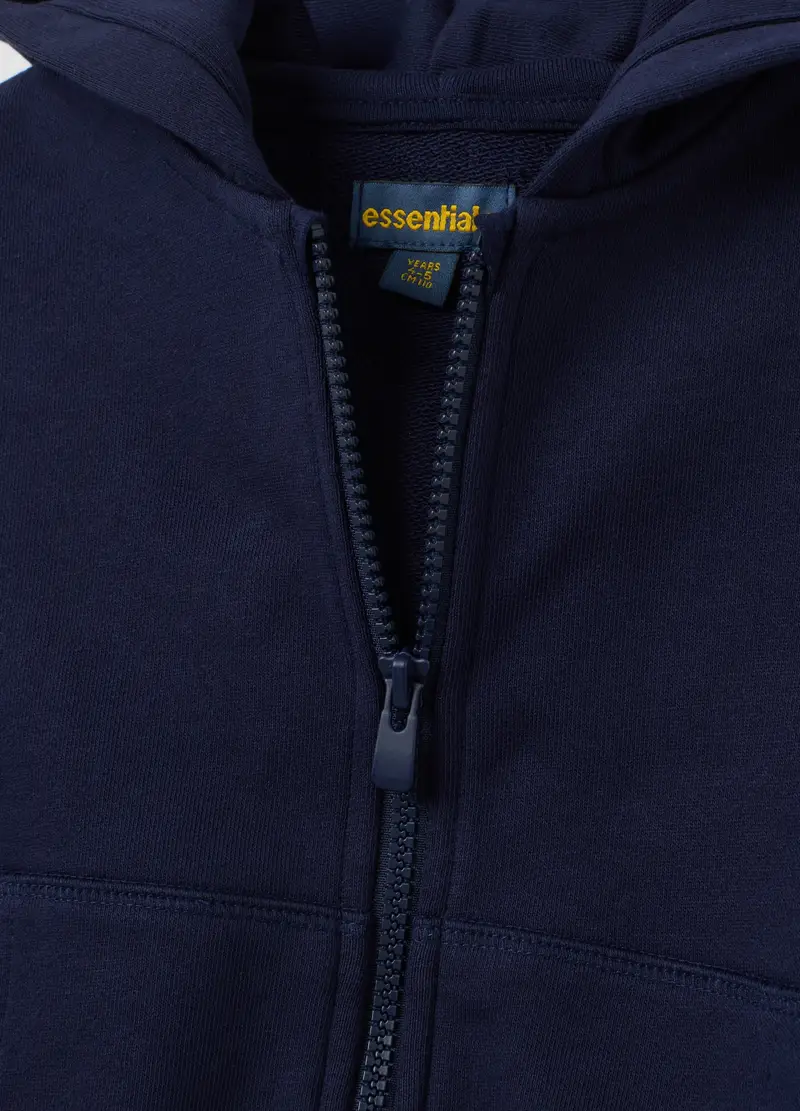 OVS, Felpa Da Bambina In Puro Cotone Blu Regular Fit, Blu, Taglia: 3-4 miniatura 3