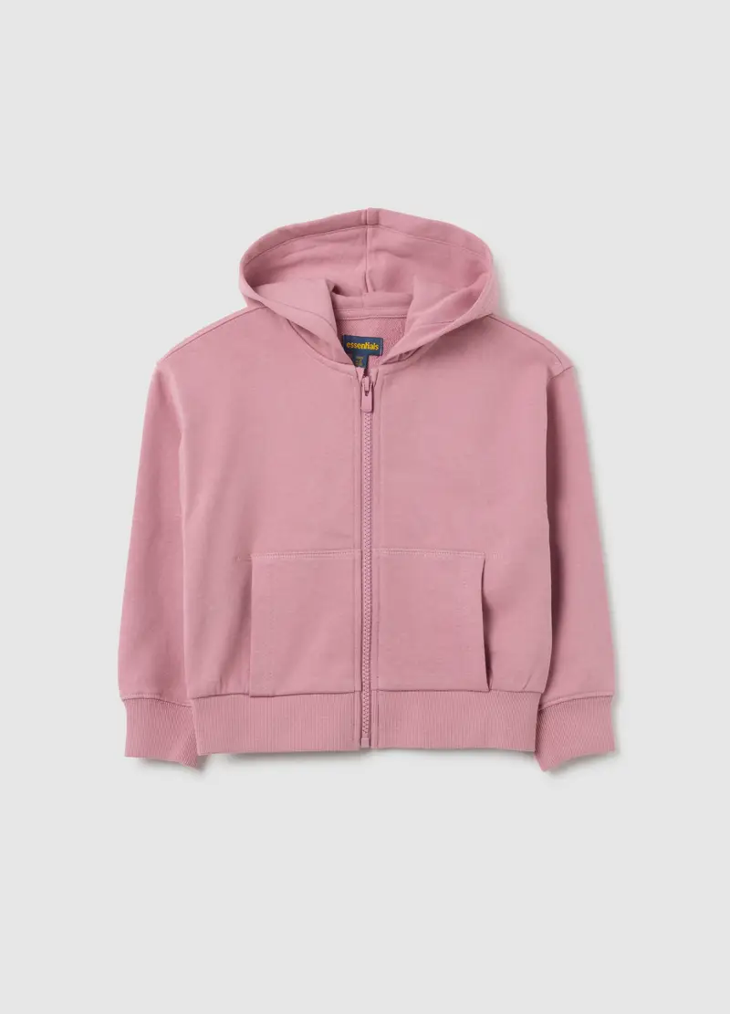 OVS, Felpa Da Bambina In Puro Cotone Rosa Regular Fit, Rosa, Taglia: 3-4