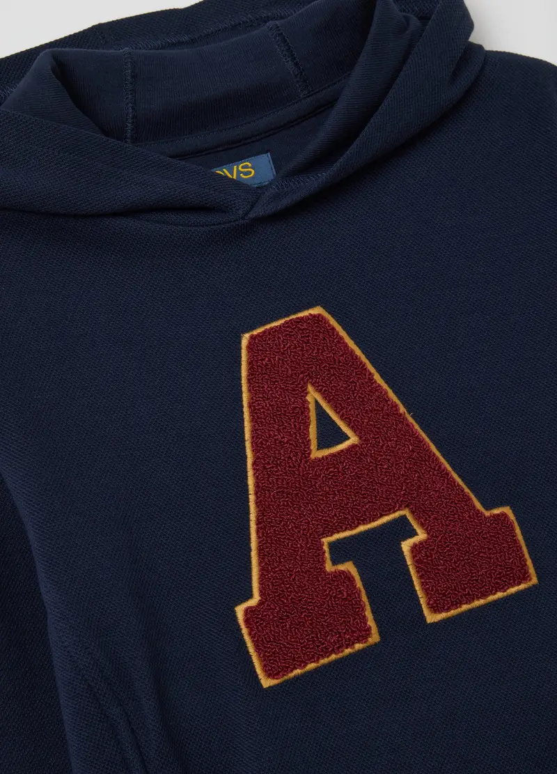 Felpa Da Bambino In Misto Cotone Blu Regular Fit, Blu miniatura 3