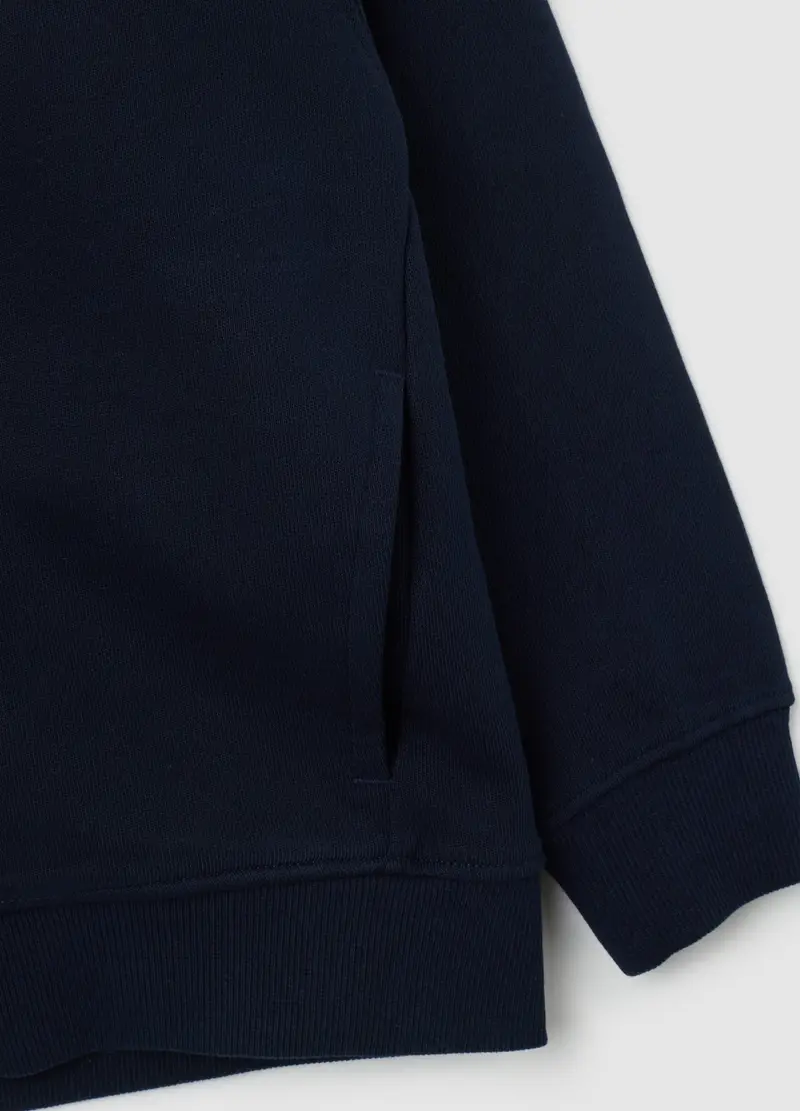 OVS, Felpa Da Bambino In Puro Cotone Blu Regular Fit, Blu, Taglia: 3-4 miniatura 2