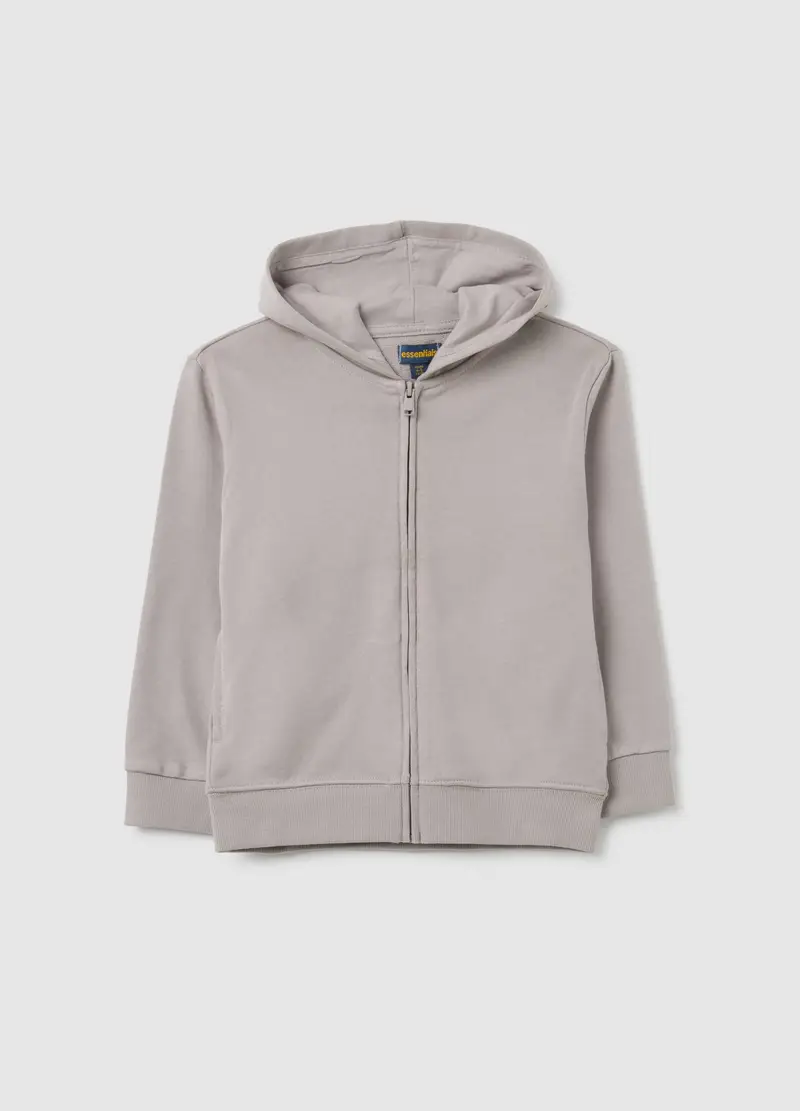 OVS, Felpa Da Bambino In Puro Cotone Grigia Regular Fit, Grigio, Taglia: 3-4
