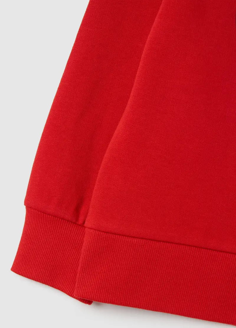 OVS, Felpa Da Bambino In Puro Cotone Rossa Con Stampa Super Mario, Rosso, Taglia: 4-5 miniatura 3