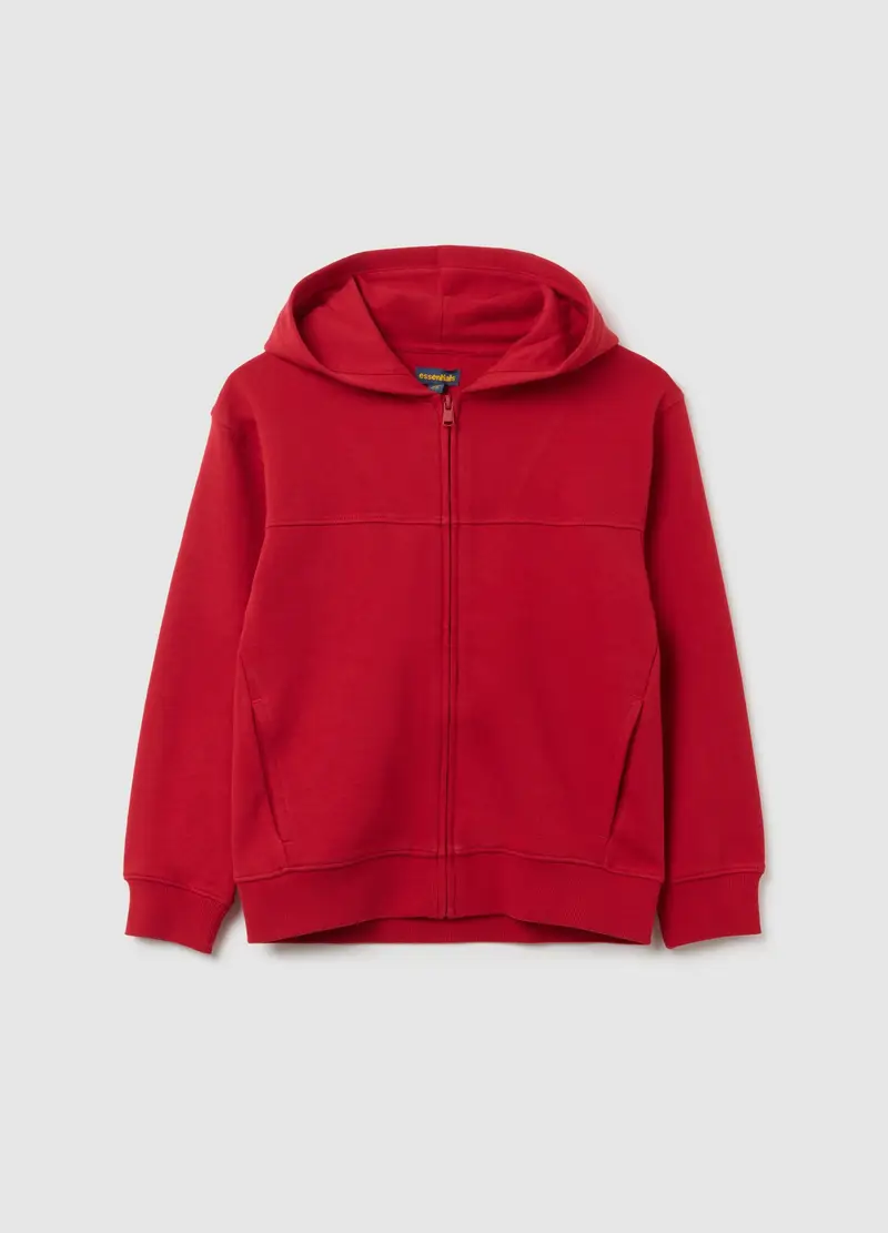 OVS, Felpa Da Bambino In Puro Cotone Rosso Regular Fit, Rosso, Taglia: 3-4