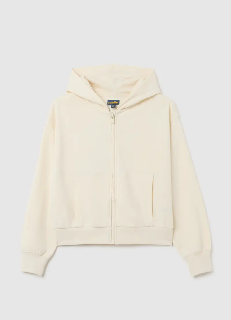 OVS, Felpa Da Ragazza In Puro Cotone Beige Regular Fit, Bambina, Beige, Taglia: 10-11