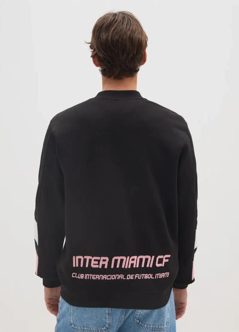 Felpa In Misto Cotone Multicolor Con Stampa, Unisex, Multicolor miniatura 3