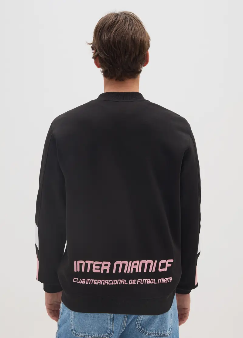 Felpa In Misto Cotone Multicolor Con Stampa, Uomo, Multicolor miniatura 3