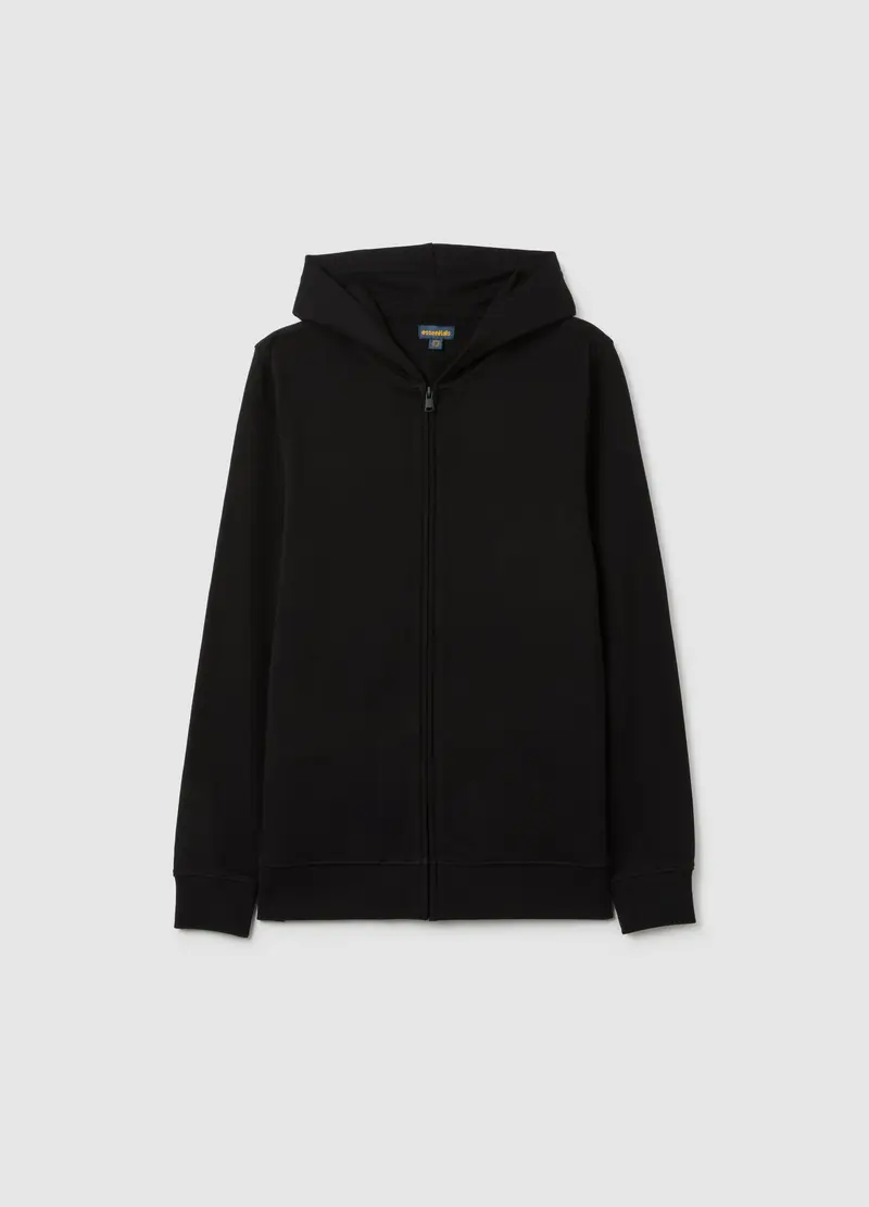 OVS, Felpa Nera Da Ragazzo Con Cappuccio, Bambino, Nero, Taglia: 10-11