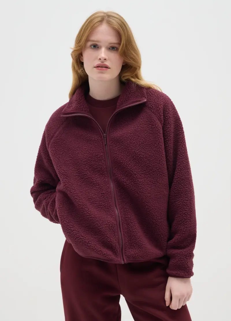 Felpa Viola In Finta Pelliccia, Donna Adult miniatura 2