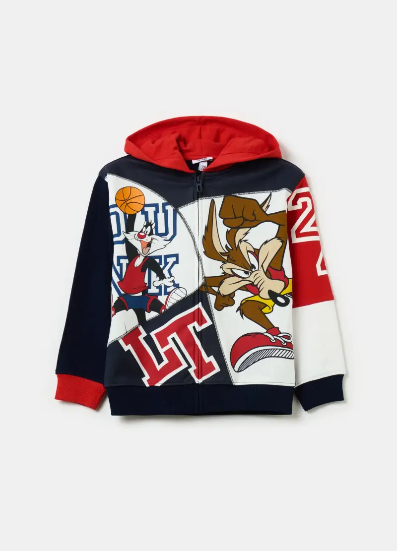Full-zip Con Cappuccio Gatto Silvestro E Bugs Bunny, Bambino, Multicolor