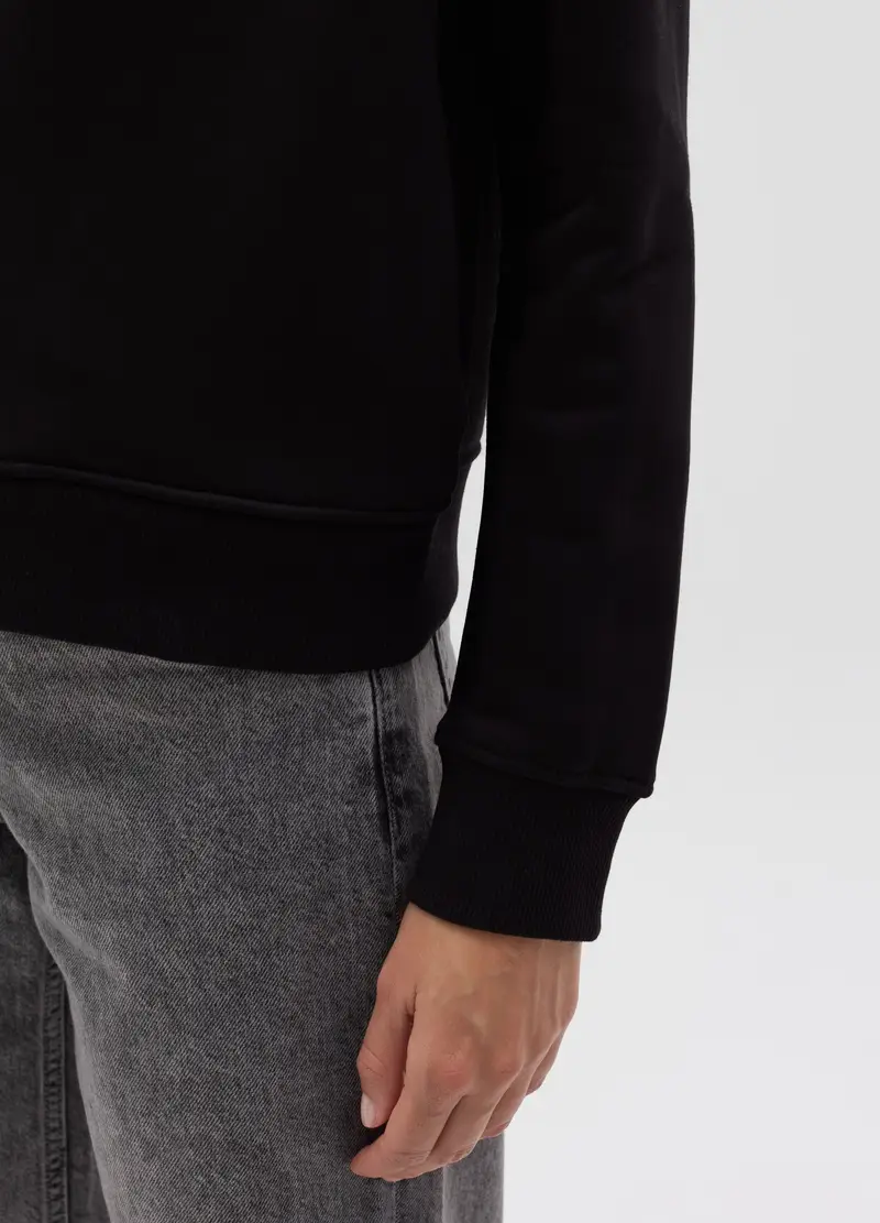 Full-zip Essential A Collo Alto, Donna, Nero miniatura 3