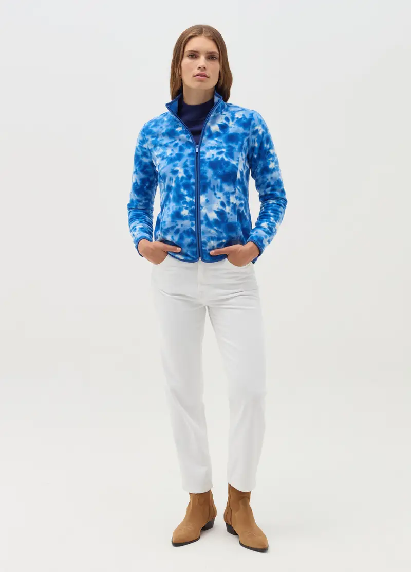 Full-zip Tie Dye In Pile, Donna, Multicolor miniatura 2