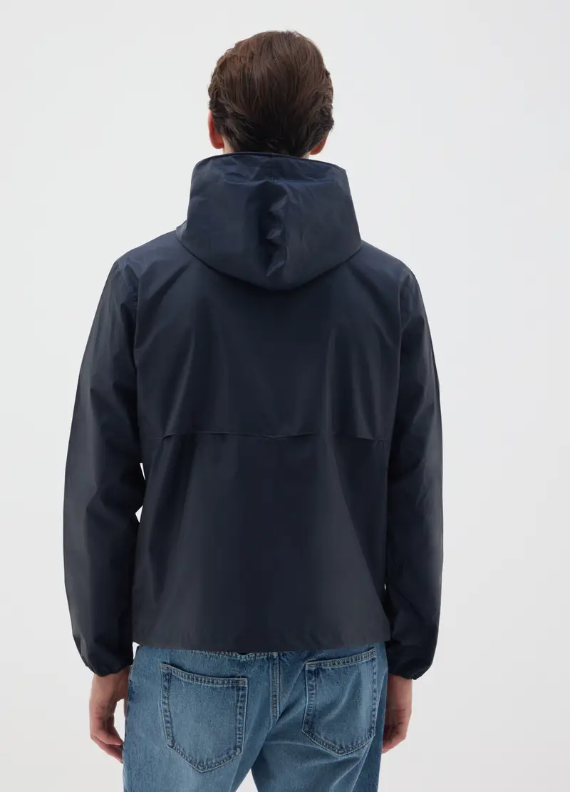 Giacca A Vento Da Uomo In Blu, Blu miniatura 3