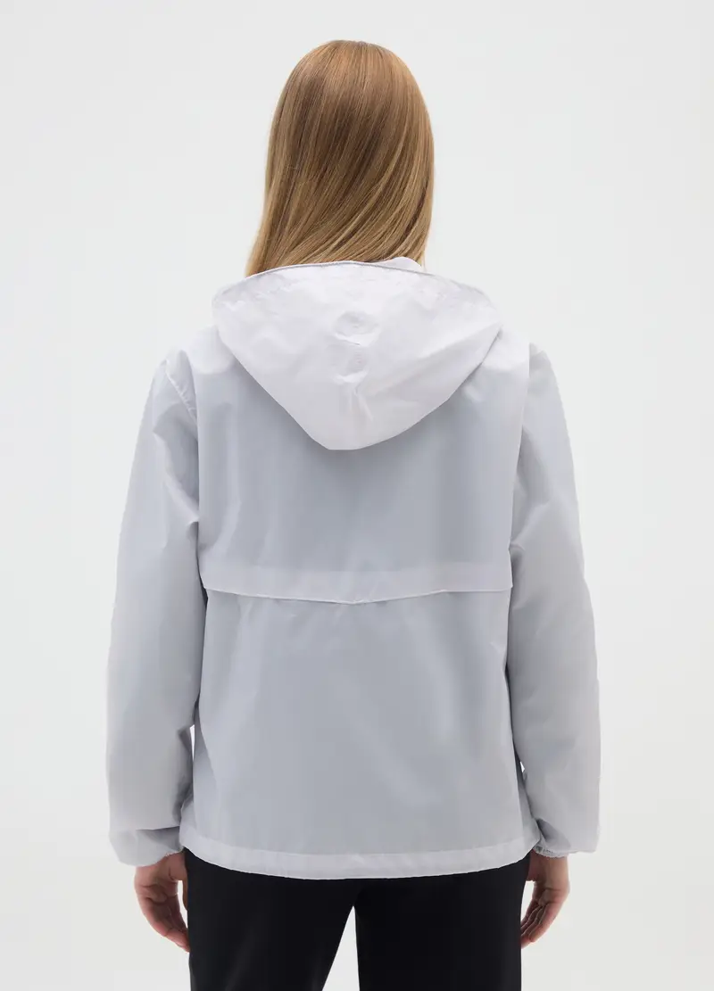 Giacca Da Donna In Bianco Impermeabile, Bianco miniatura 3
