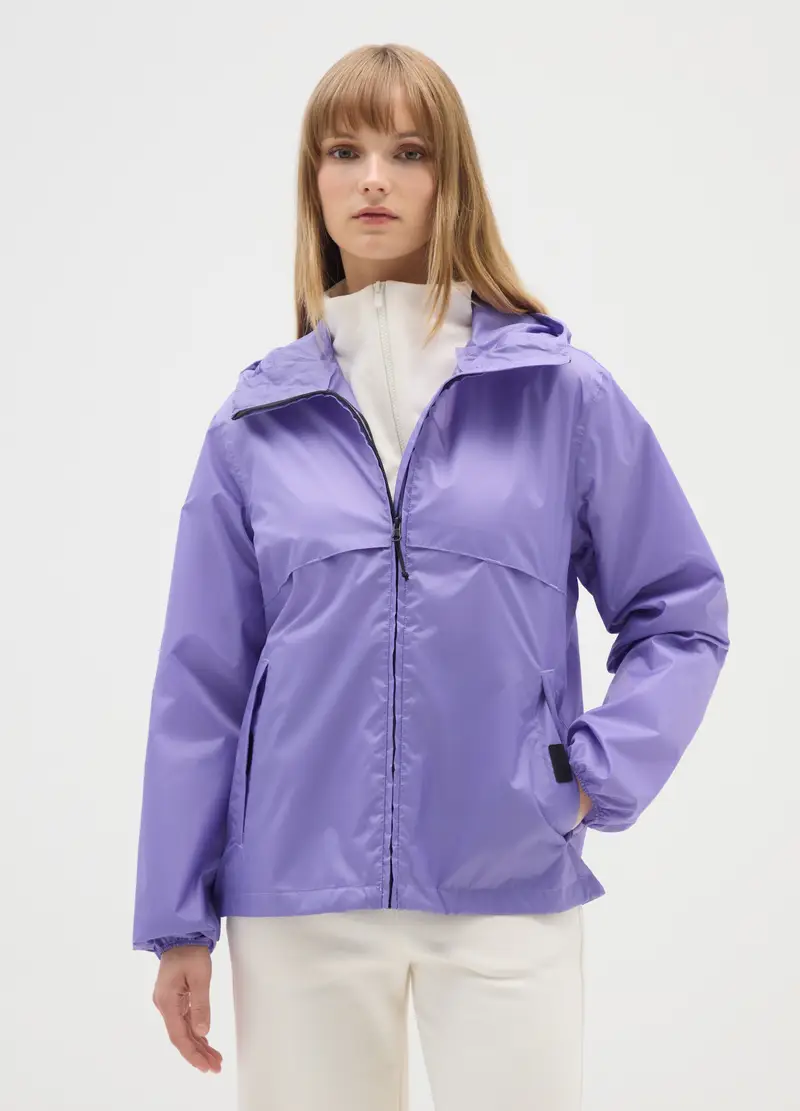 Giacca Da Donna In Viola Impermeabile, Viola miniatura 2