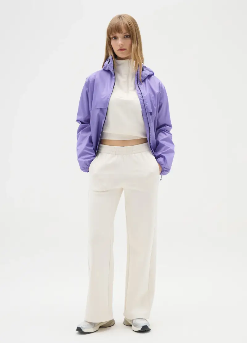 Giacca Da Donna In Viola Impermeabile, Viola