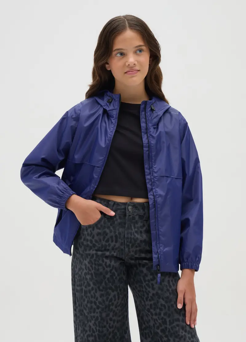 OVS, Giacca Da Ragazza Blu Con Cappuccio, Bambina, Blu, Taglia: 6