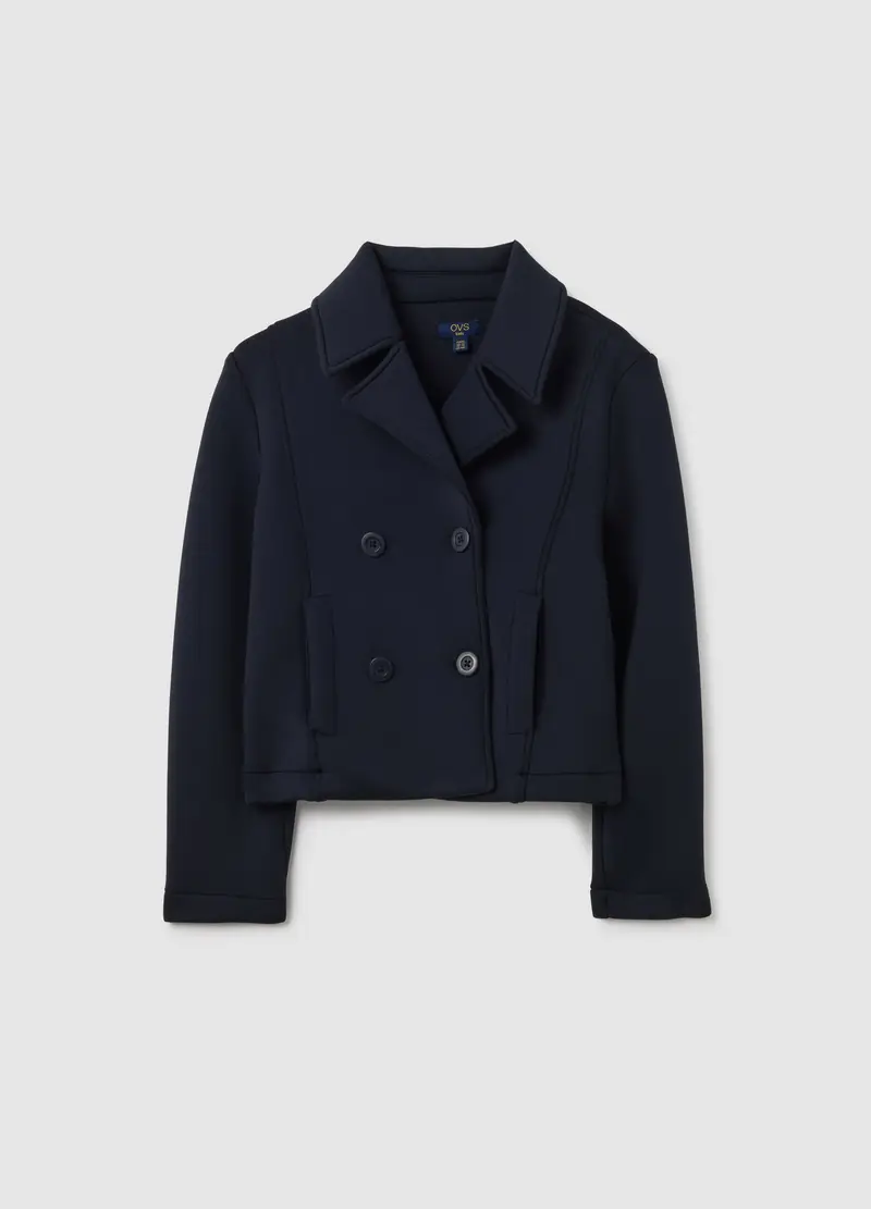 OVS, Giacca Da Ragazza In Tessuto Elasticizzato Blu, Bambina, Blu, Taglia: 10-11 miniatura 3