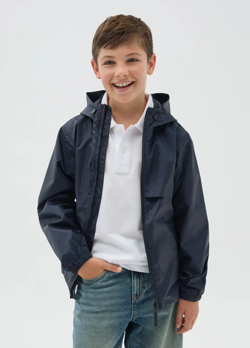 OVS, Giacca Da Ragazzo In Blu Con Cappuccio, Bambino, Blu, Taglia: 6